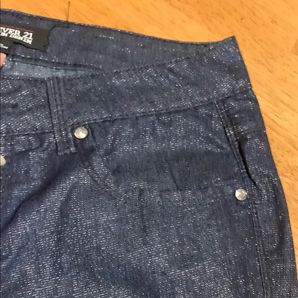 Forever 21 Blue Skinny Jeans Sleek Fit